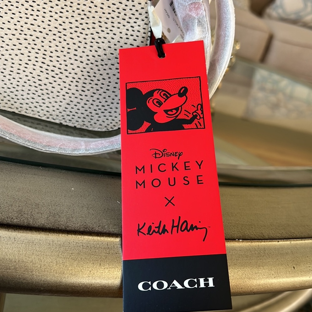Coach Disney Mickey Mouse X Keith Haring Serena Satchel Crossbody Bag - Picture 10 of 10